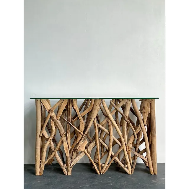Vintage Boho Twisted Branch Console Table — additional photo 2