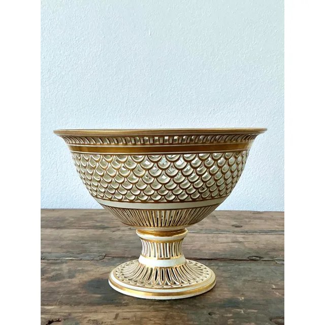 Vintage Regency Pierced Porcelain Bowl — additional photo 3
