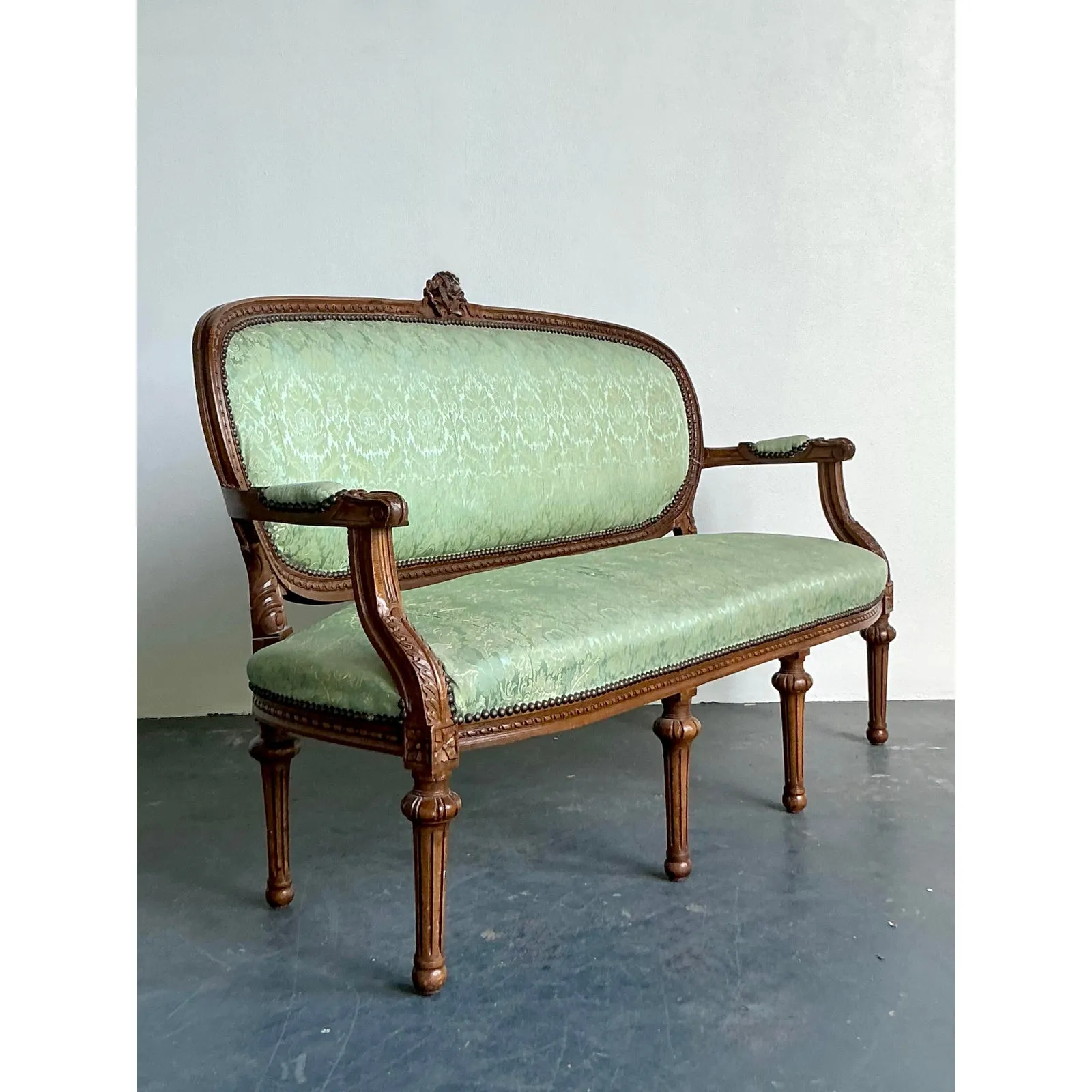 Vintage Boho Carved Canape Sofa — additional photo 7