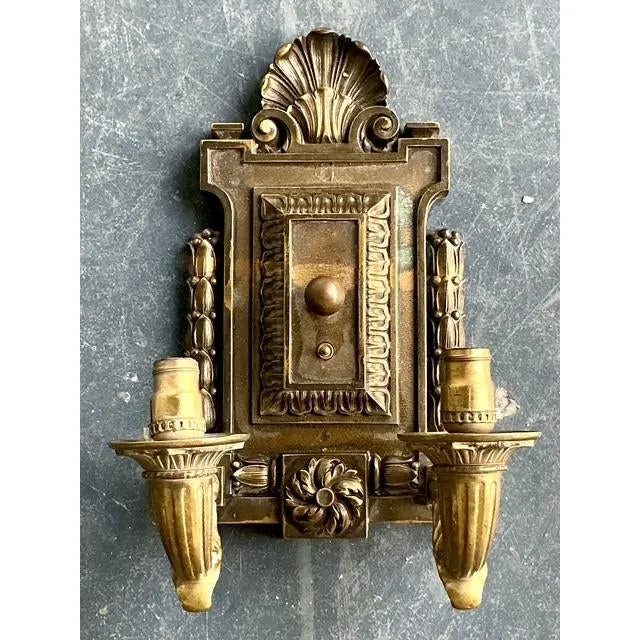 Vintage Boho Empire Bronze Wall Light Sconce — additional photo 4