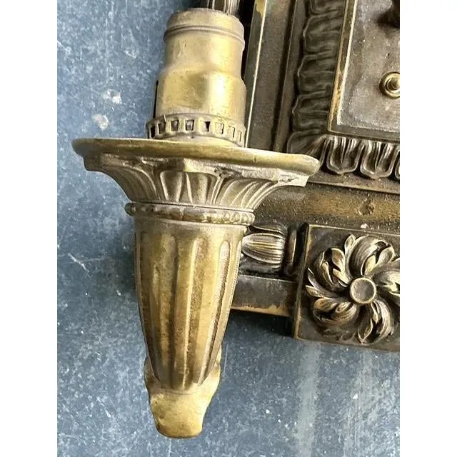 Vintage Boho Empire Bronze Wall Light Sconce — additional photo 7