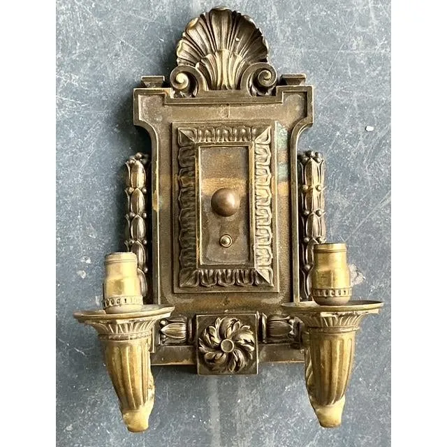 Vintage Boho Empire Bronze Wall Light Sconce — additional photo 8