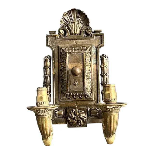 Vintage Boho Empire Bronze Wall Light Sconce — additional photo 1