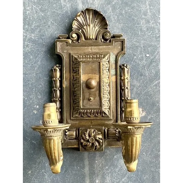 Vintage Boho Empire Bronze Wall Light Sconce — additional photo 3