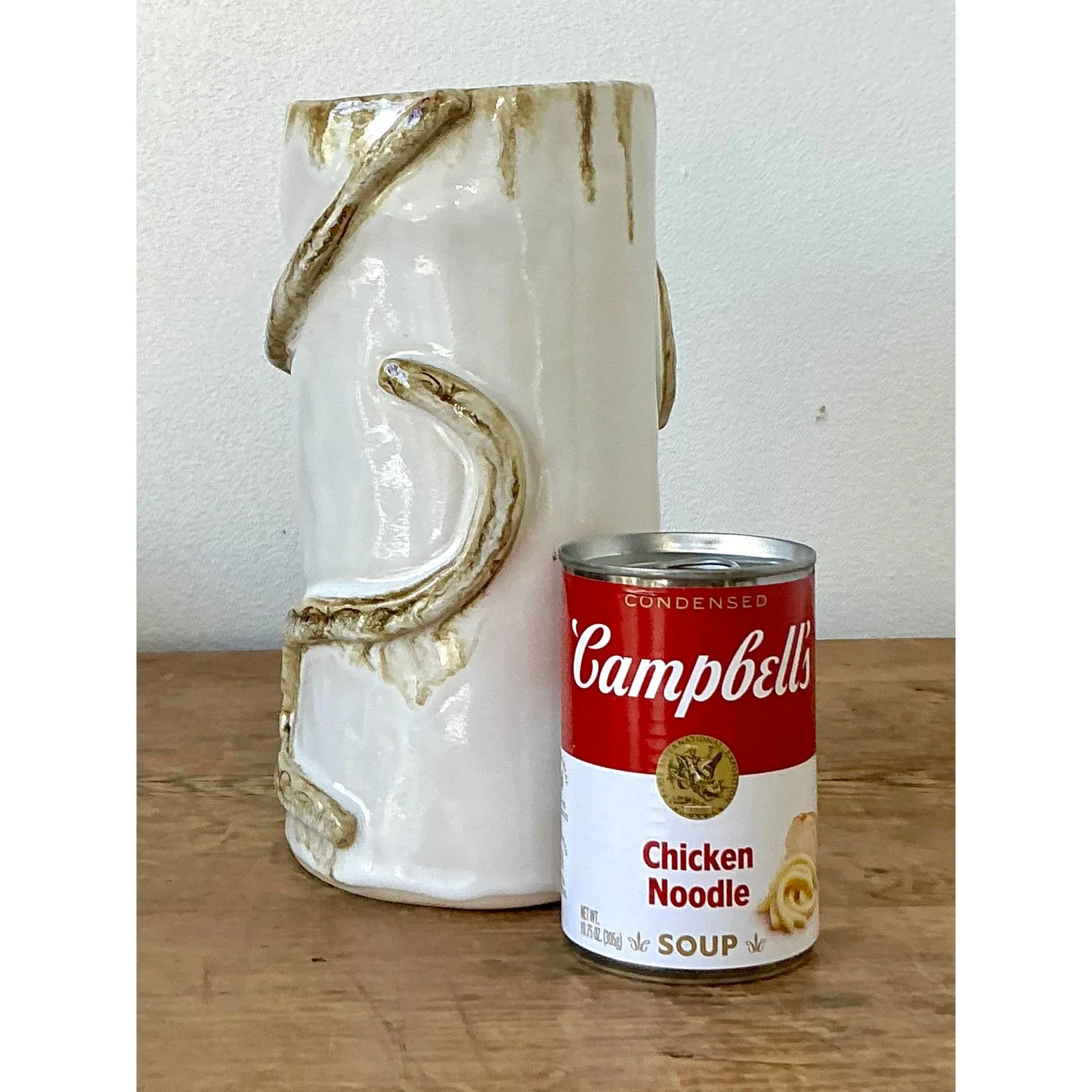 Vintage Boho Original Studio Pottery Snake Vase — additional photo 6