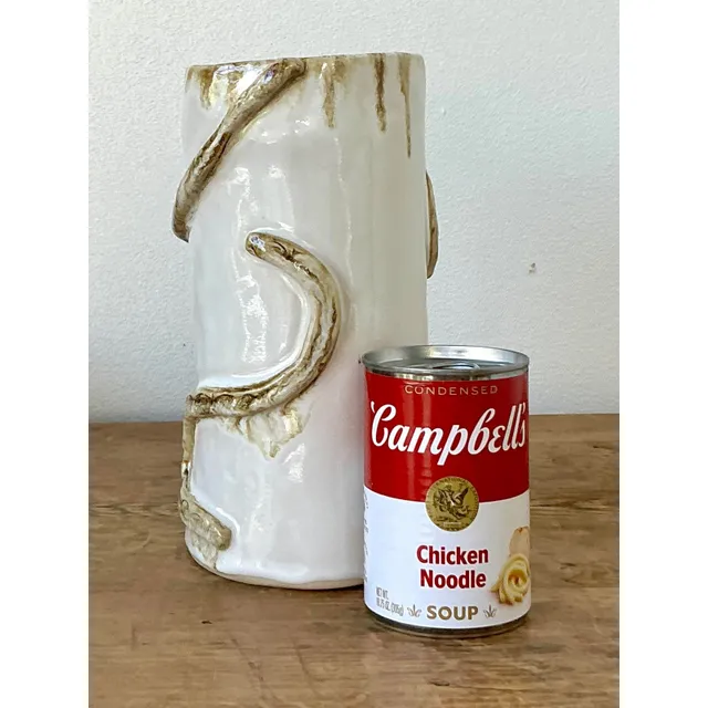 Vintage Boho Original Studio Pottery Snake Vase — additional photo 6