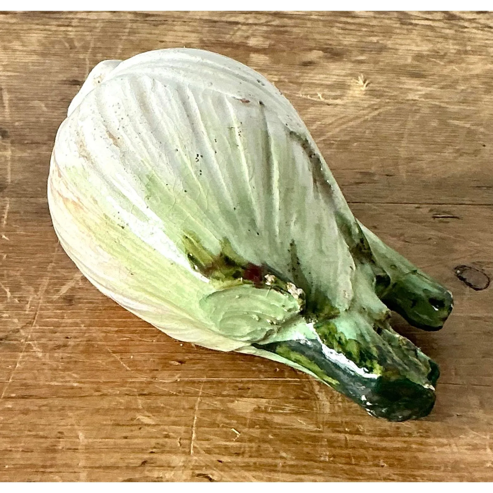 Vintage Boho Italian Glazed Ceramic Fennel — additional photo 7