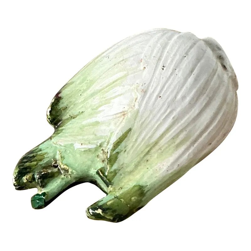 Vintage Boho Italian Glazed Ceramic Fennel — additional photo 8