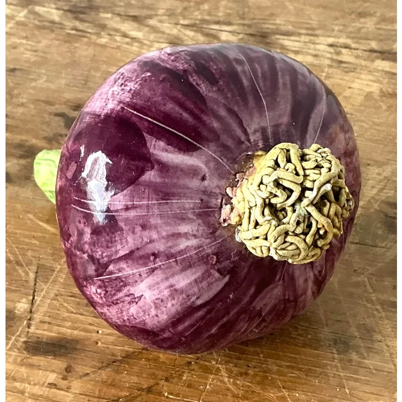 Vintage Italian Glazed Ceramic Turnip — additional photo 3