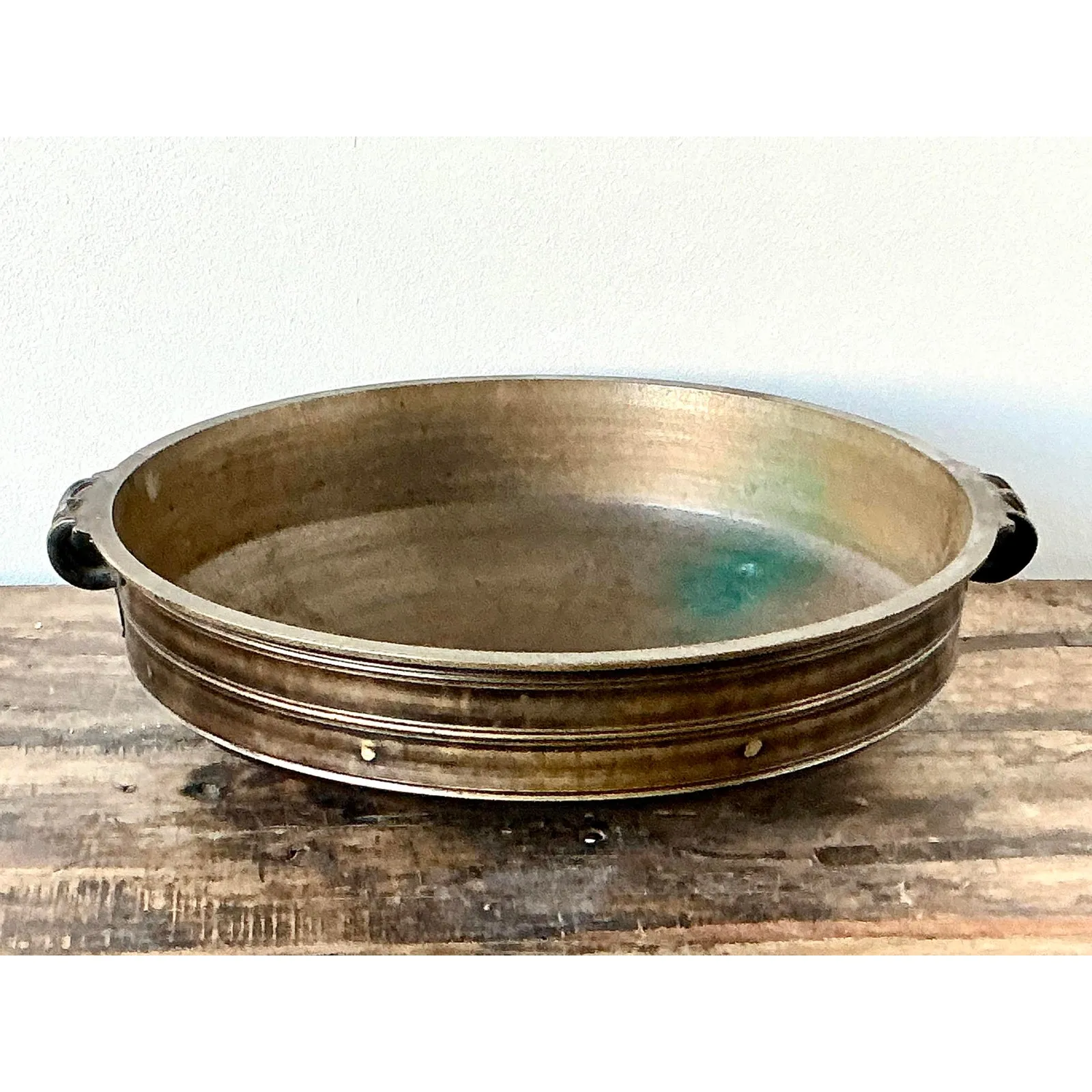 Vintage Boho Bronze Urli Bowl — additional photo 1