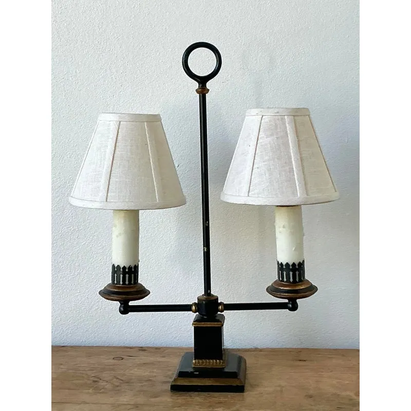 Vintage Regency Gilt Tipped Bouillotte Lamp — additional photo 2