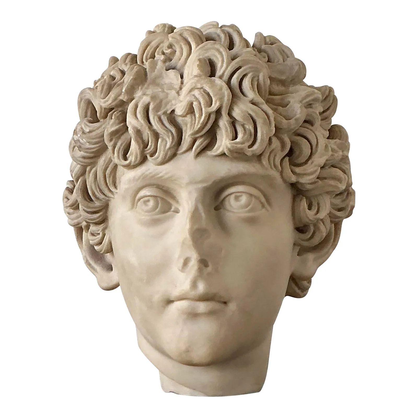 Vintage Boho Cast Marble Bust of Marcus Aurelius — additional photo 7