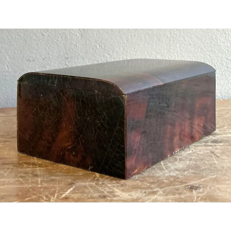 Vintage Boho Lacquered Coconut Shell Box — additional photo 5