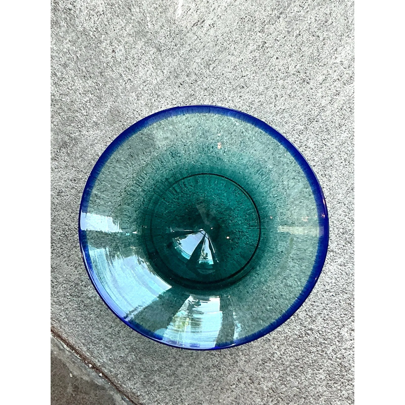 Vintage Boho Blown Glass Bowl — additional photo 8