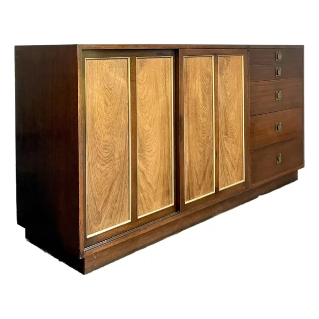 Vintage MCM Harvey Probber Sliding Door Credenza — additional photo 1