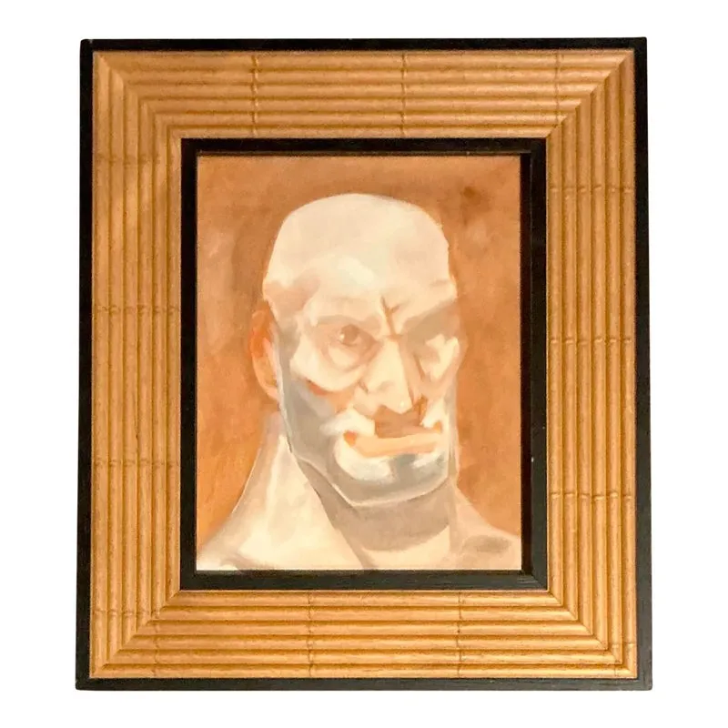 Vintage Boho Original Portrait of Man — additional photo 1