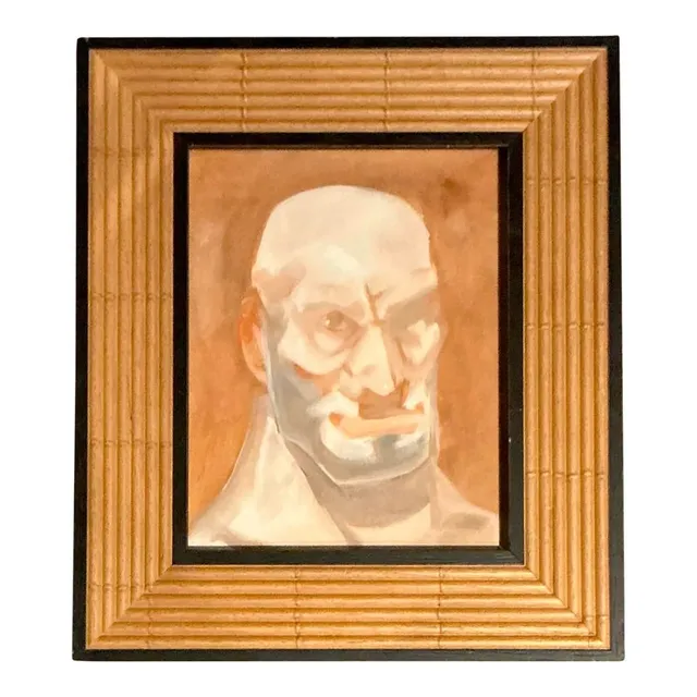 Vintage Boho Original Portrait of Man — additional photo 1