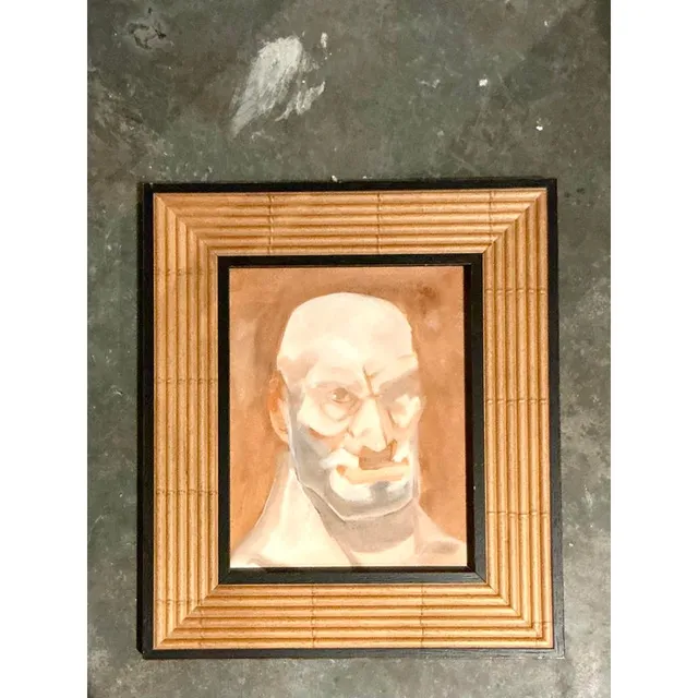 Vintage Boho Original Portrait of Man — additional photo 2