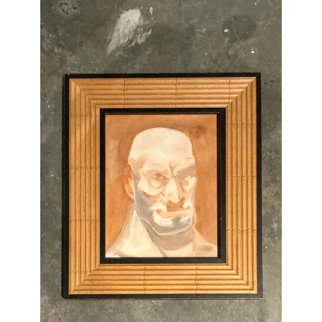 Vintage Boho Original Portrait of Man — additional photo 3