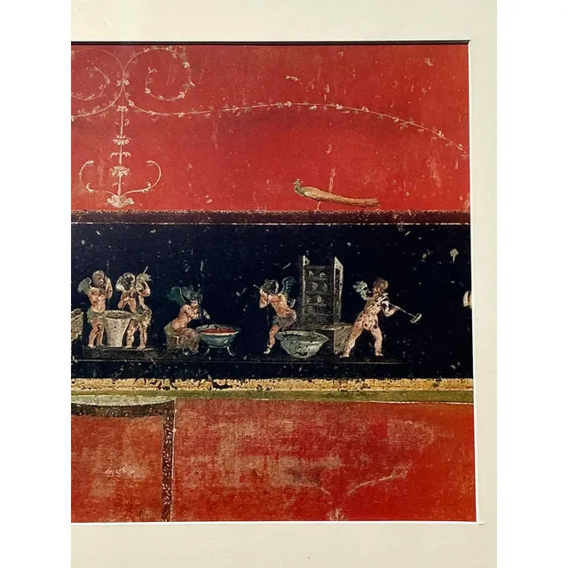 Vintage Italian Pompeii Fresco Original Prints - Set of 2 — additional photo 2