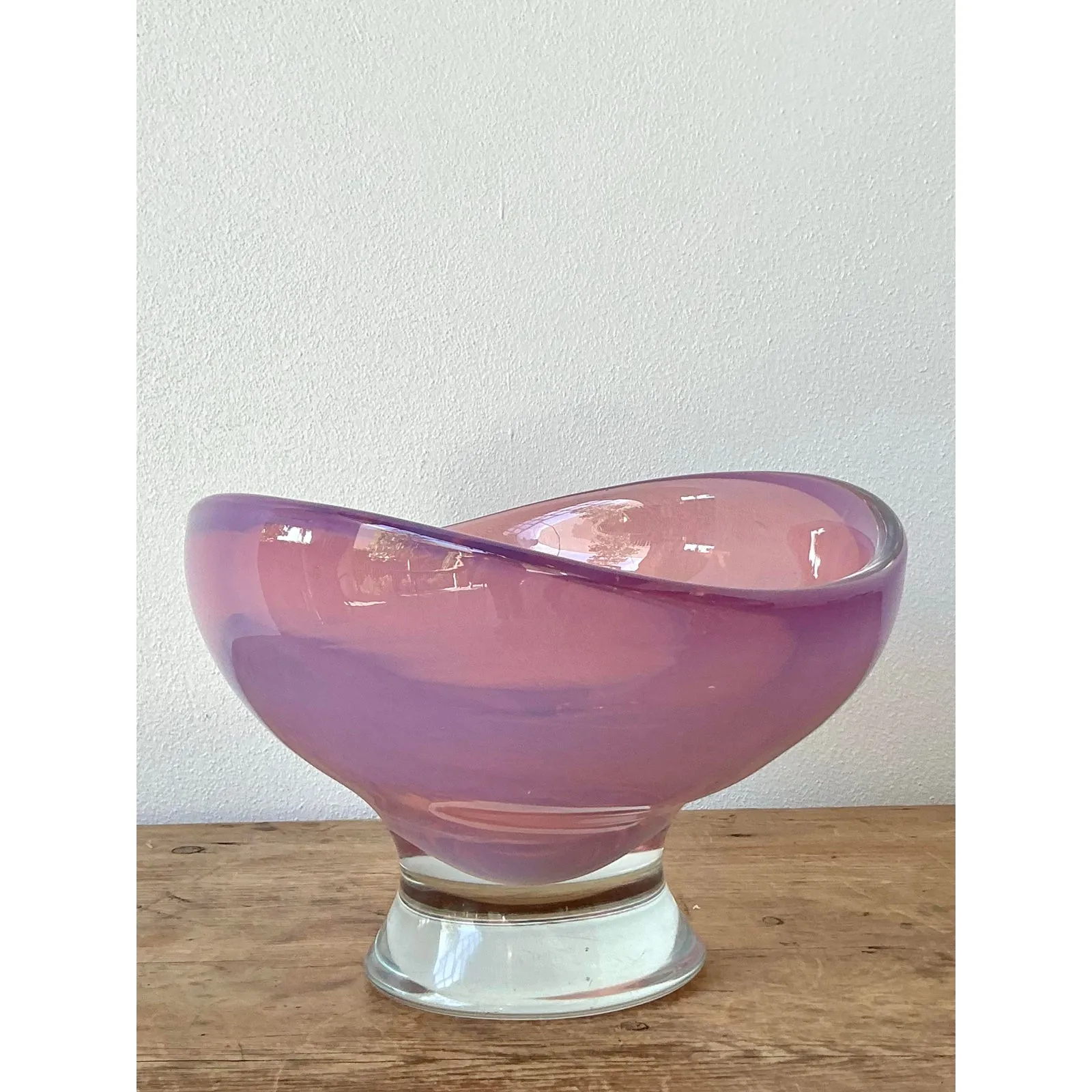 Vintage Boho Italian Art Glass Bowl After Murano — additional photo 5