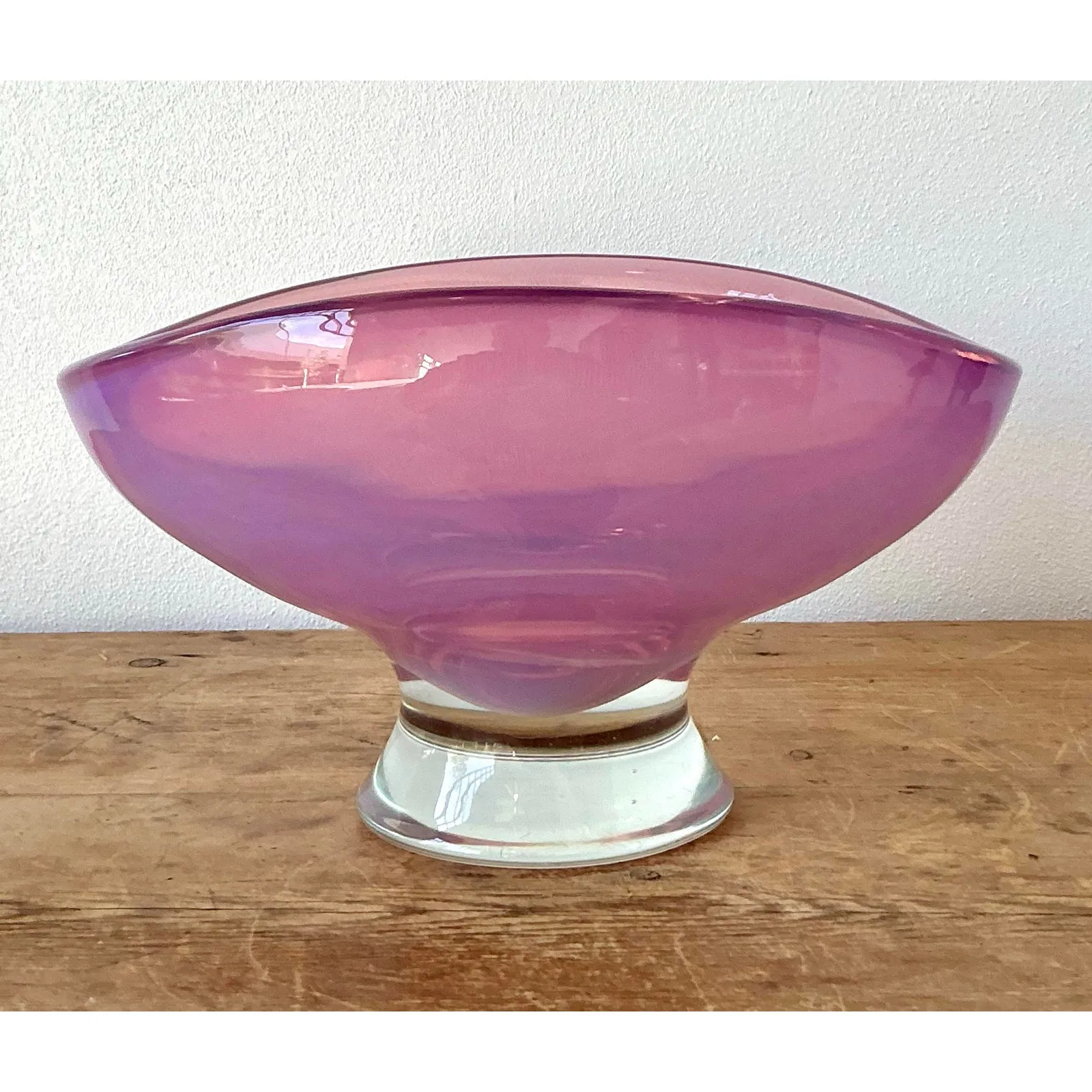 Vintage Boho Italian Art Glass Bowl After Murano — additional photo 7