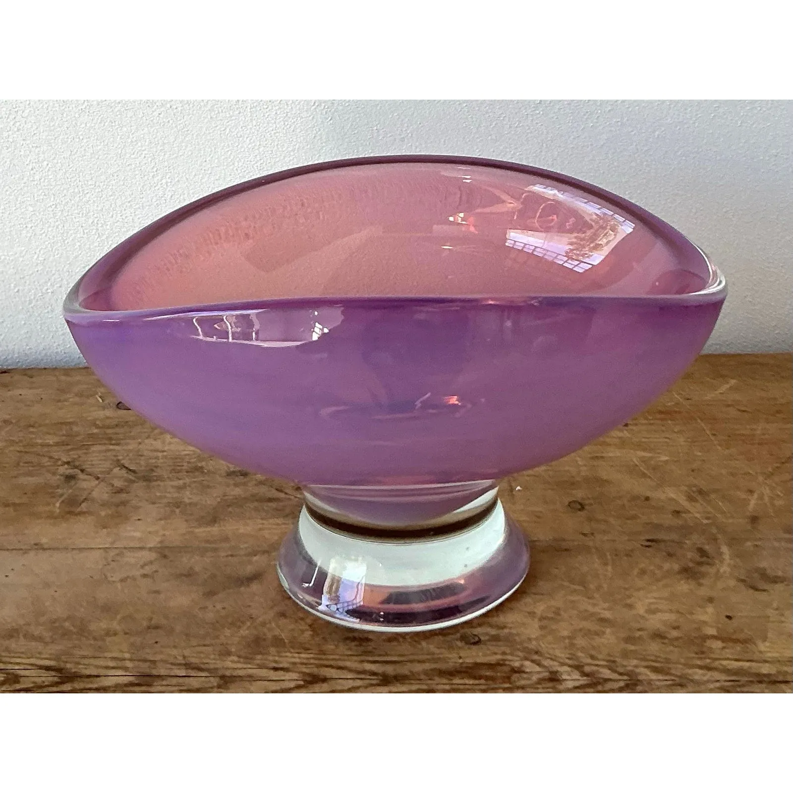 Vintage Boho Italian Art Glass Bowl After Murano — additional photo 4