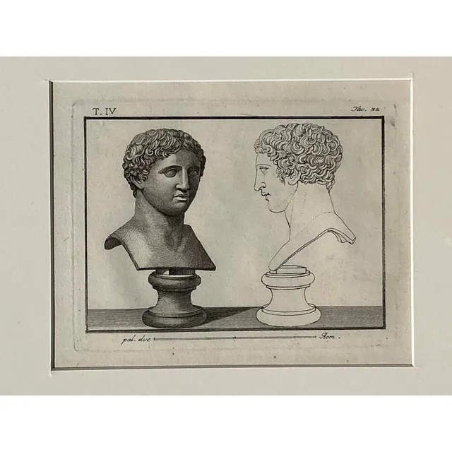 Vintage Boho Bust of Man Original Prints - Set of 6 — additional photo 5