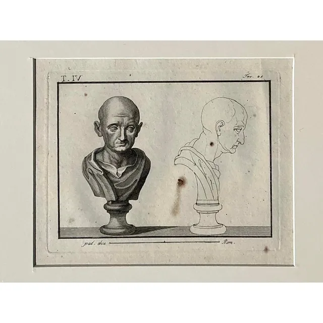 Vintage Boho Bust of Man Original Prints - Set of 6 — additional photo 8