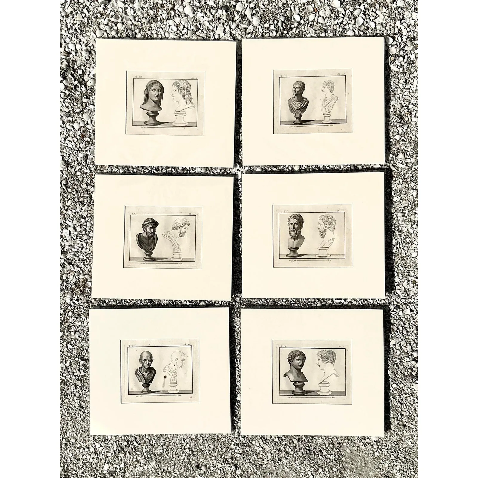 Vintage Boho Bust of Man Original Prints - Set of 6 — additional photo 2