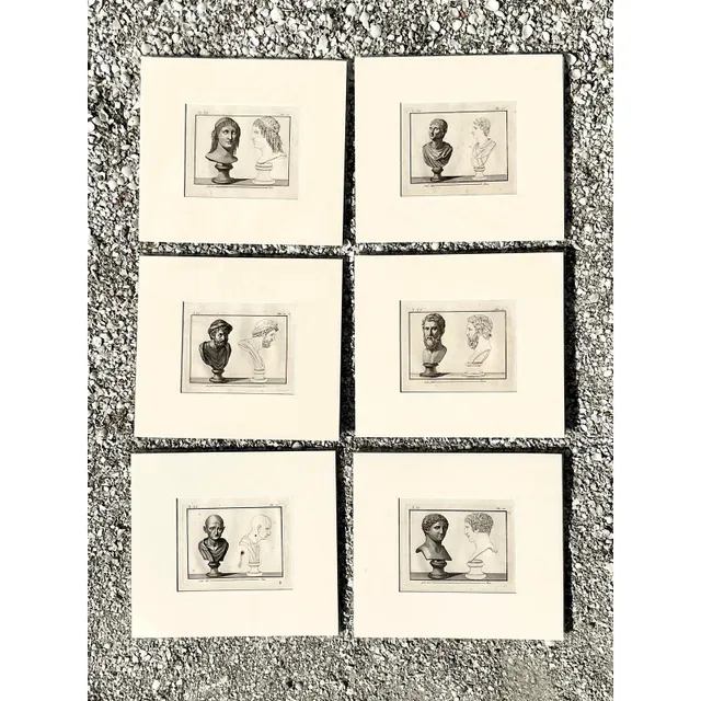 Vintage Boho Bust of Man Original Prints - Set of 6 — additional photo 2