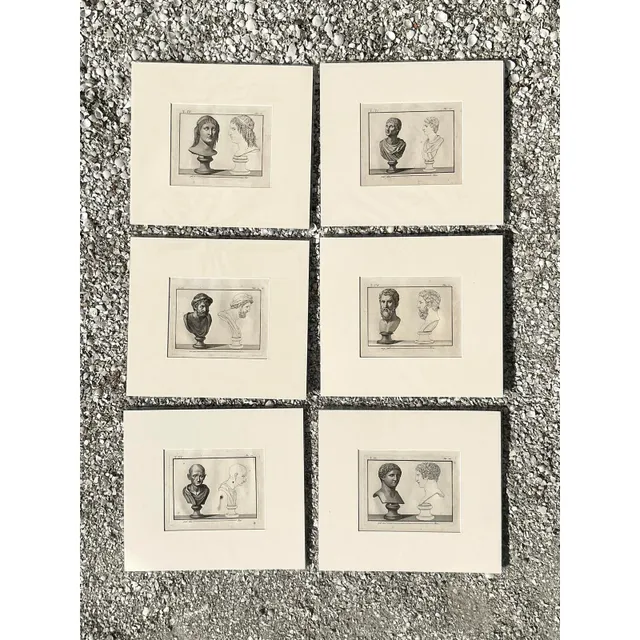 Vintage Boho Bust of Man Original Prints - Set of 6 — additional photo 3