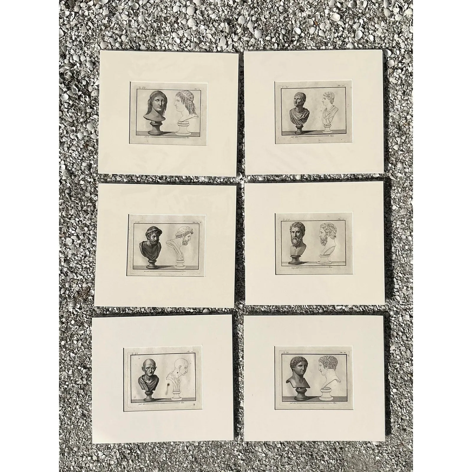 Vintage Boho Bust of Man Original Prints - Set of 6 — additional photo 4
