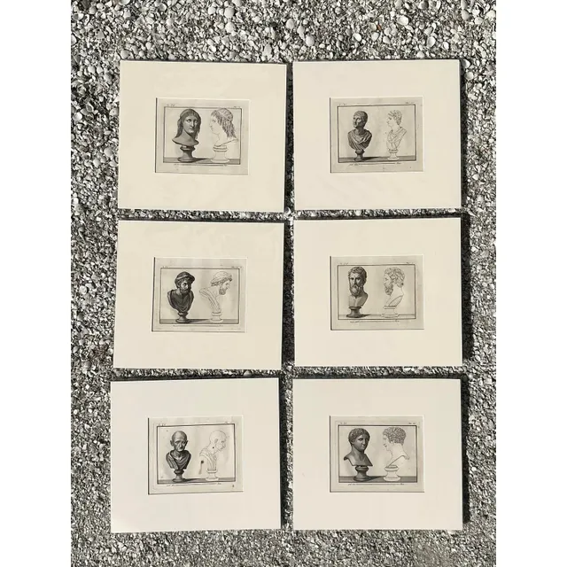 Vintage Boho Bust of Man Original Prints - Set of 6 — additional photo 4