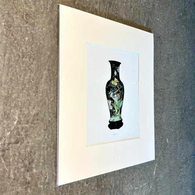 Vintage Boho Print of Chinese Porcelain Vase — additional photo 6