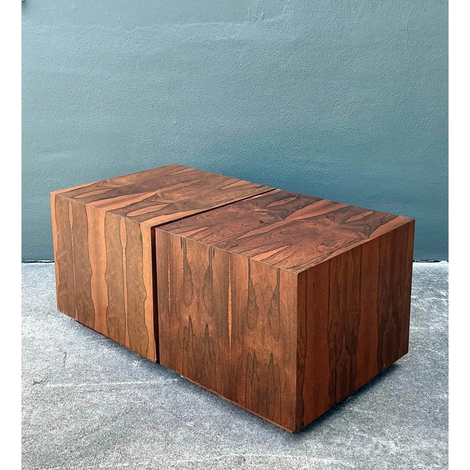 Vintage MCM Cube Side Tables - Set of 2 — additional photo 5