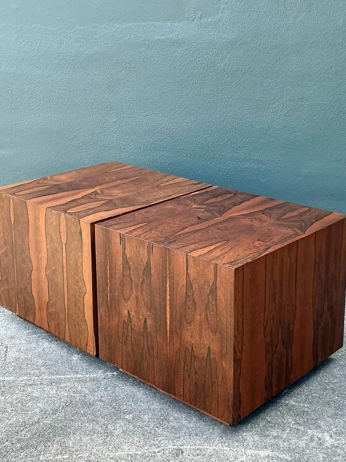 Vintage MCM Cube Side Tables - Set of 2 — additional photo 4