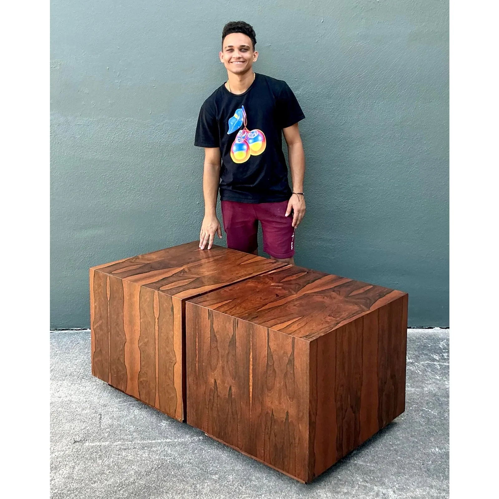 Vintage MCM Cube Side Tables - Set of 2 — additional photo 8