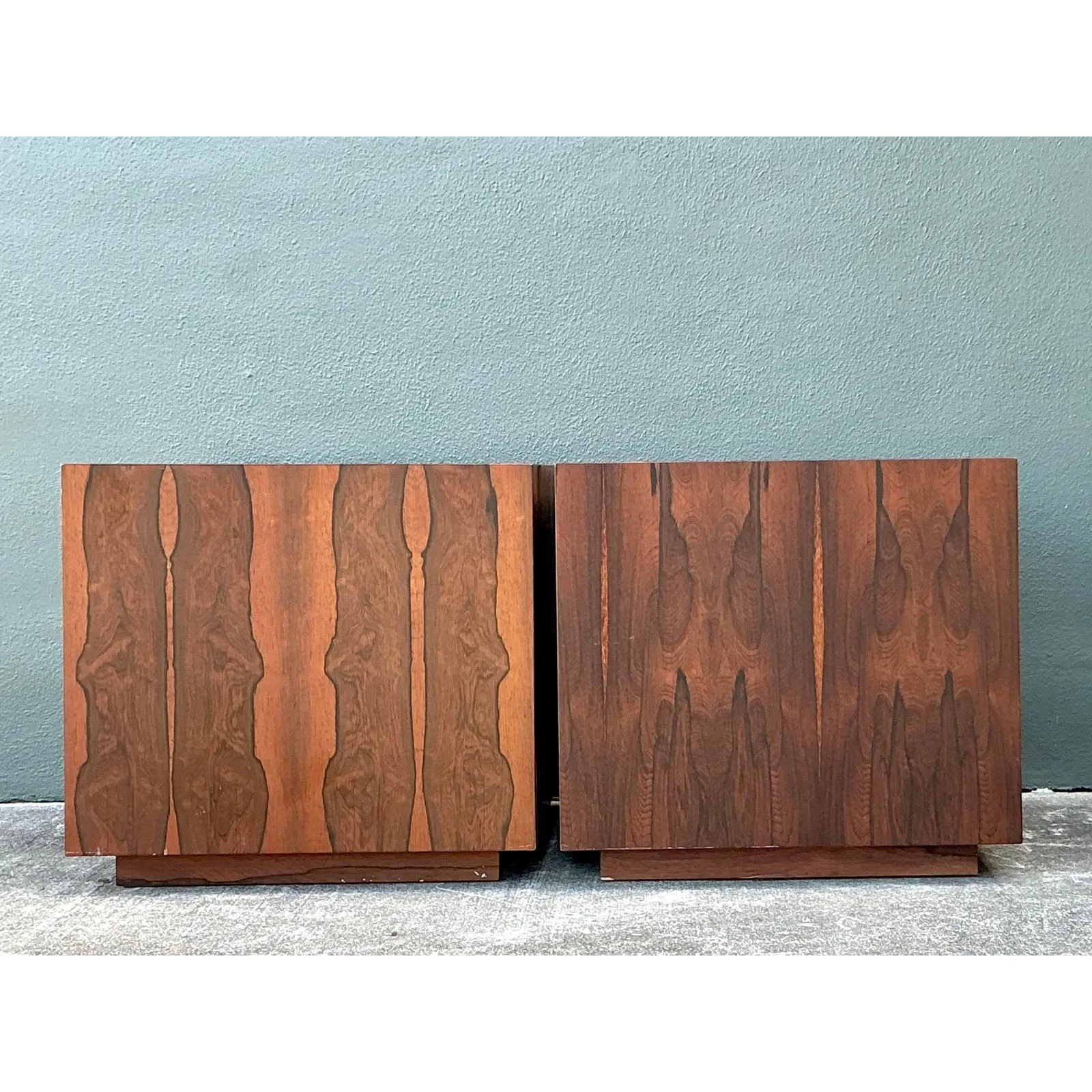 Vintage MCM Cube Side Tables - Set of 2 — additional photo 4