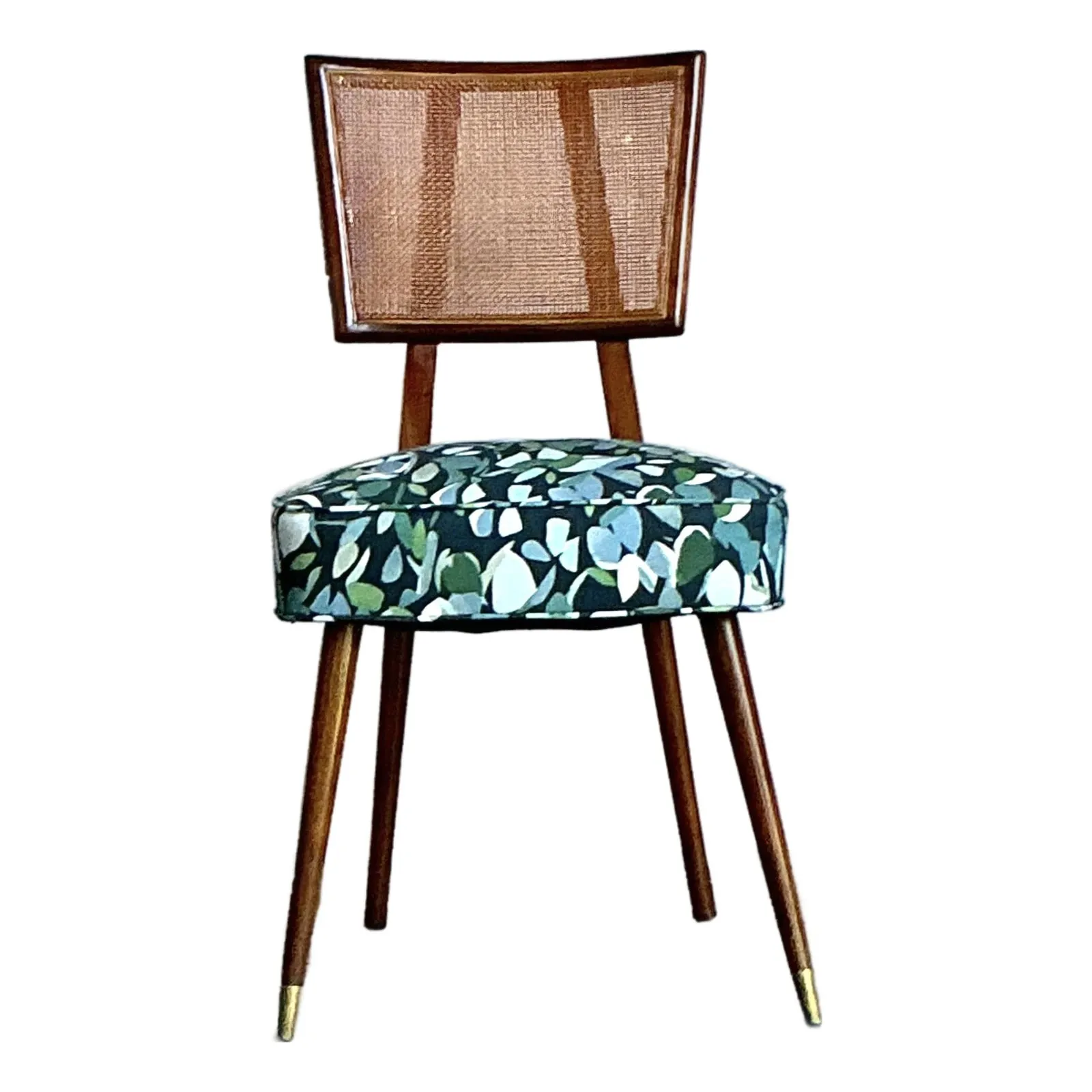 Vintage Boho MCM Cane Dining Chair — additional photo 1