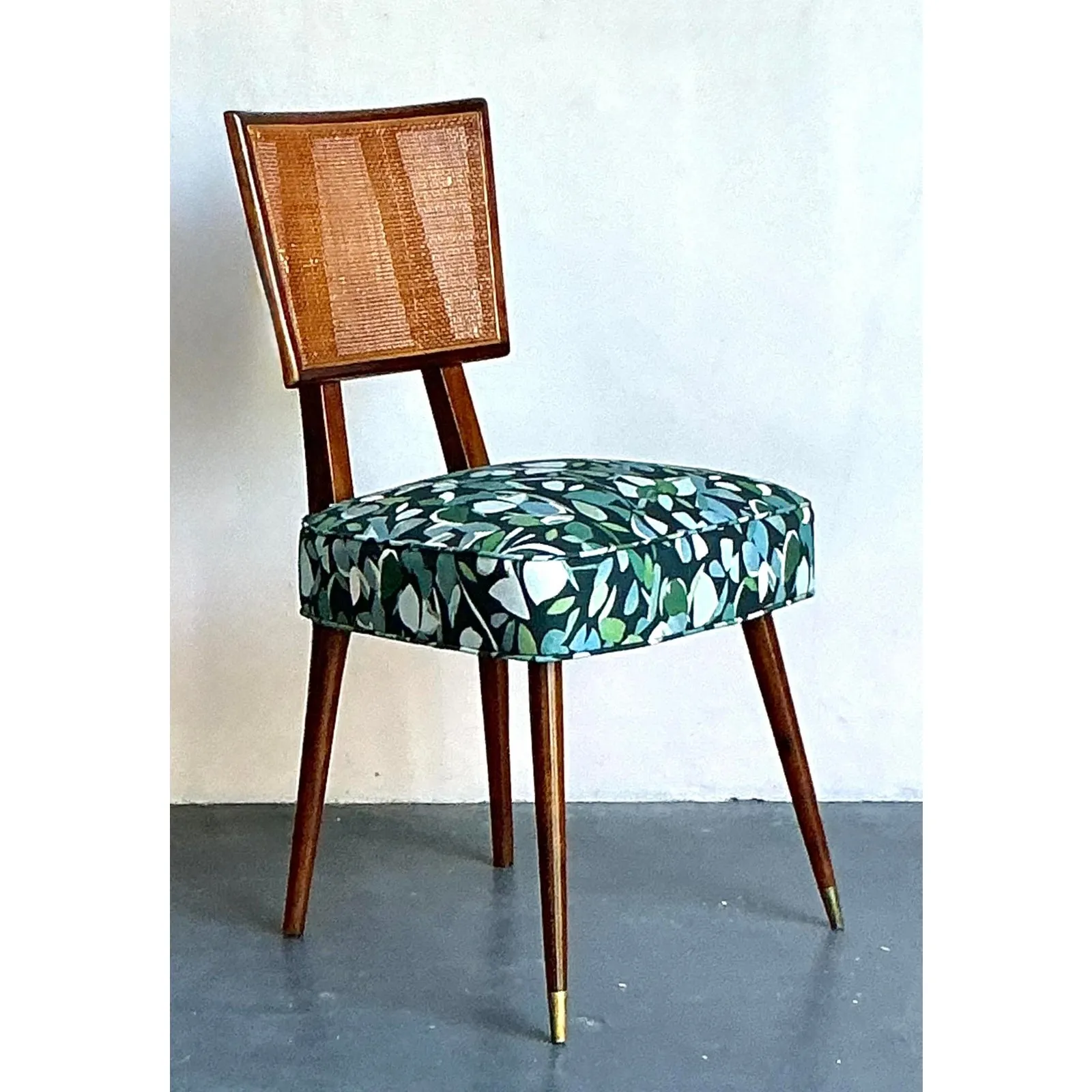 Vintage Boho MCM Cane Dining Chair — additional photo 4