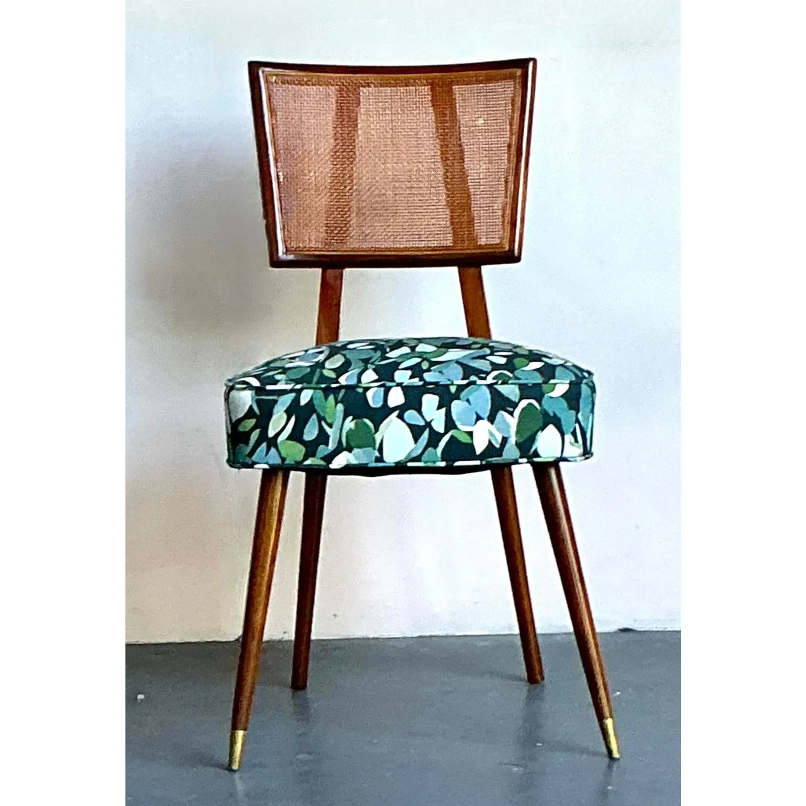 Vintage Boho MCM Cane Dining Chair — additional photo 5
