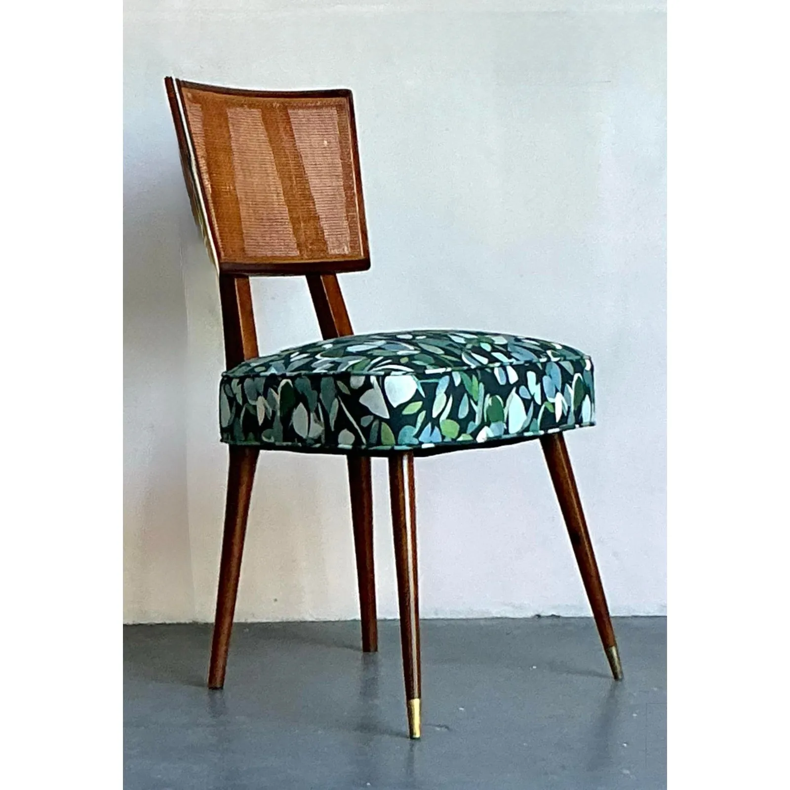 Vintage Boho MCM Cane Dining Chair — additional photo 6