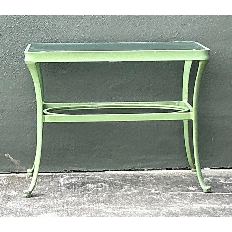 Vintage Boho Brown Jordan “Florentine” Side Table — additional photo 5