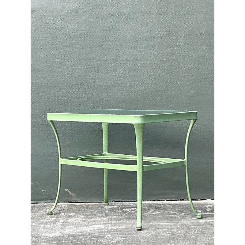 Vintage Boho Brown Jordan “Florentine” Side Table — additional photo 3