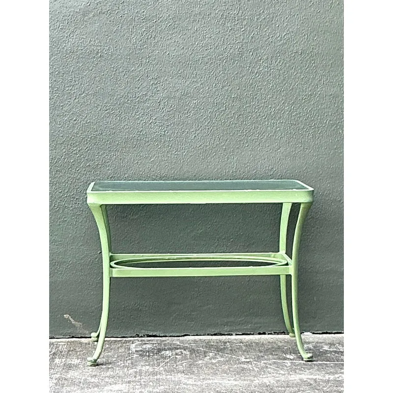 Vintage Boho Brown Jordan “Florentine” Side Table — additional photo 6