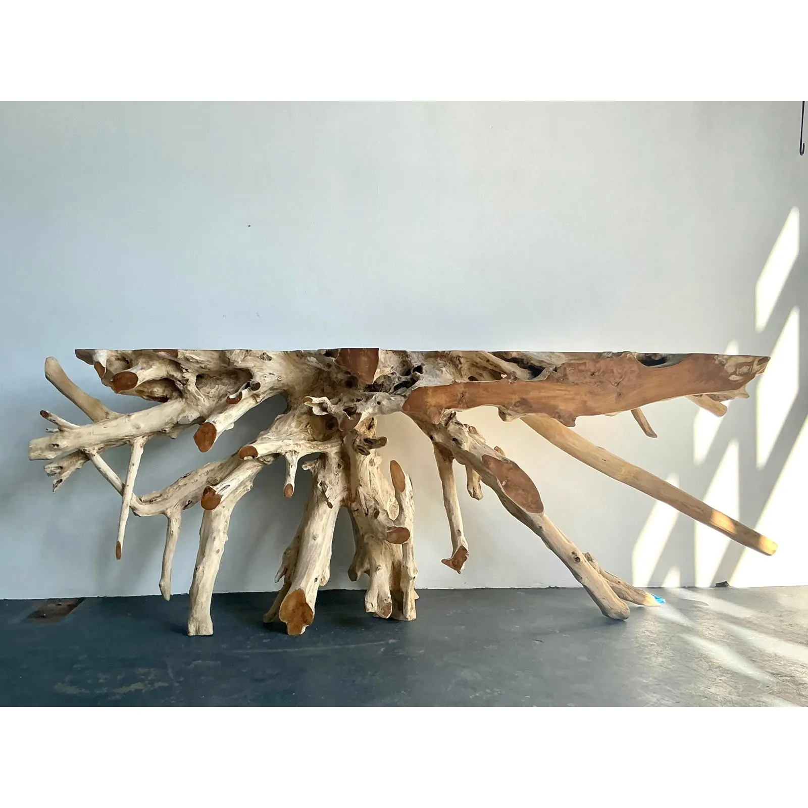 Vintage Boho Natural Root Console Table — additional photo 2