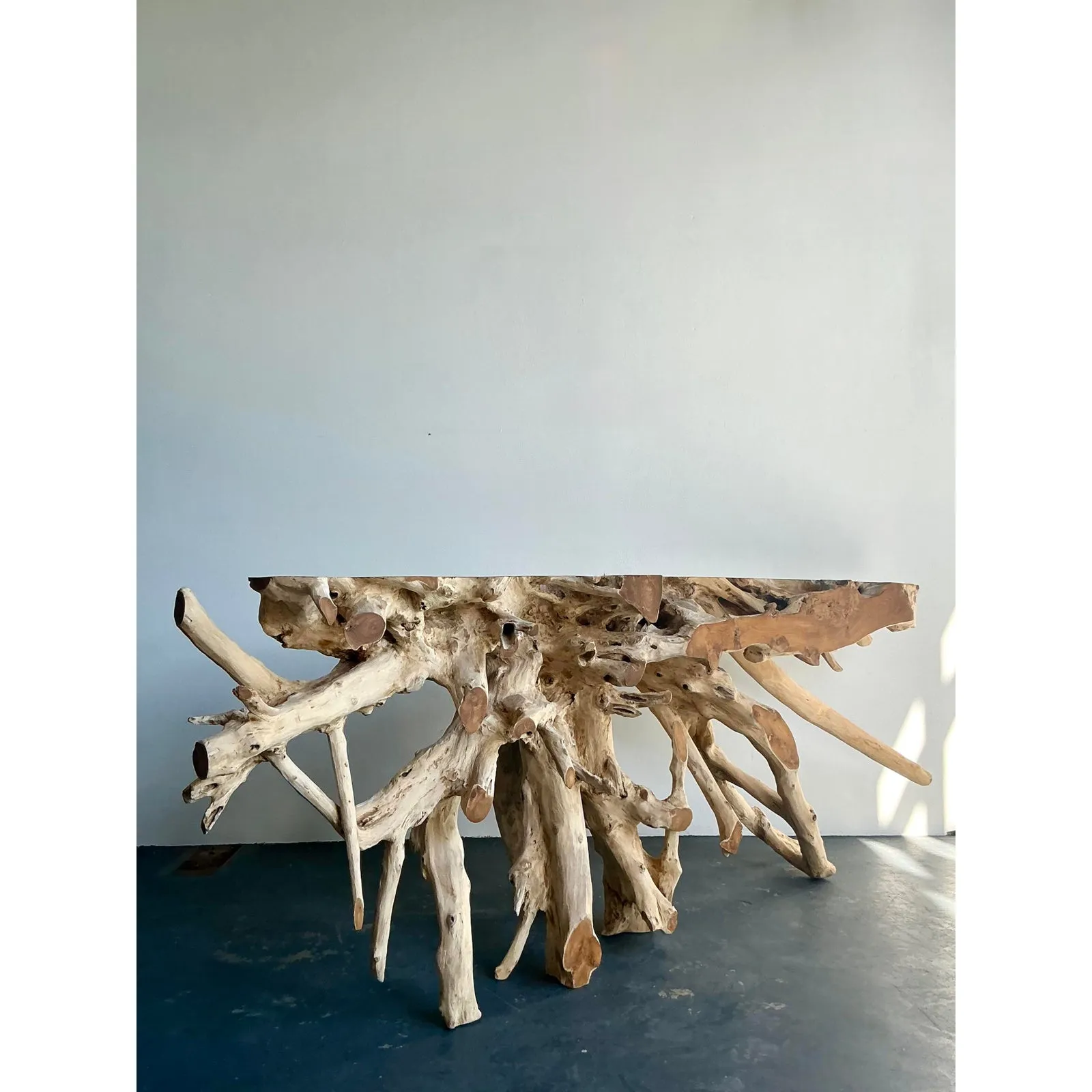 Vintage Boho Natural Root Console Table — additional photo 4