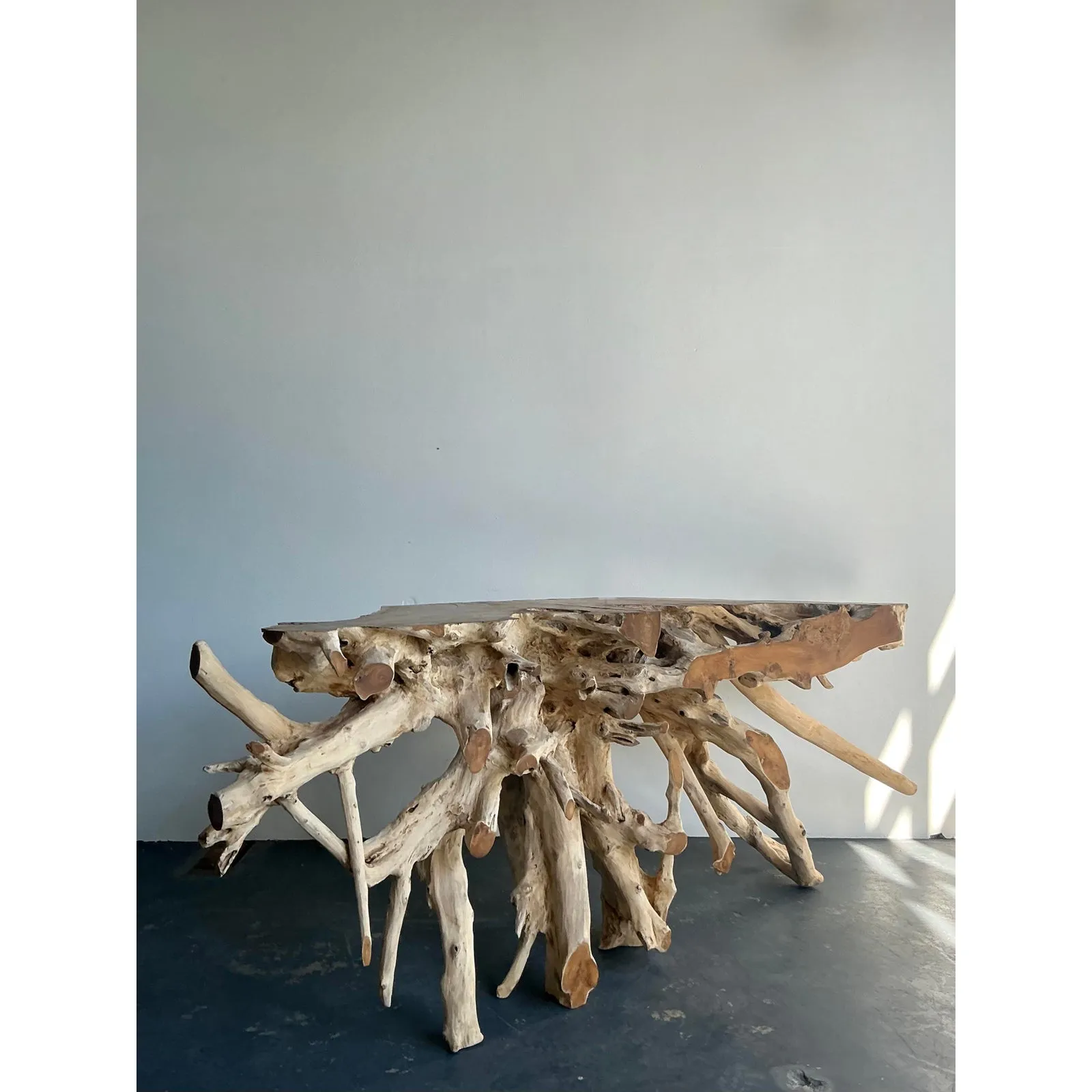 Vintage Boho Natural Root Console Table — additional photo 3