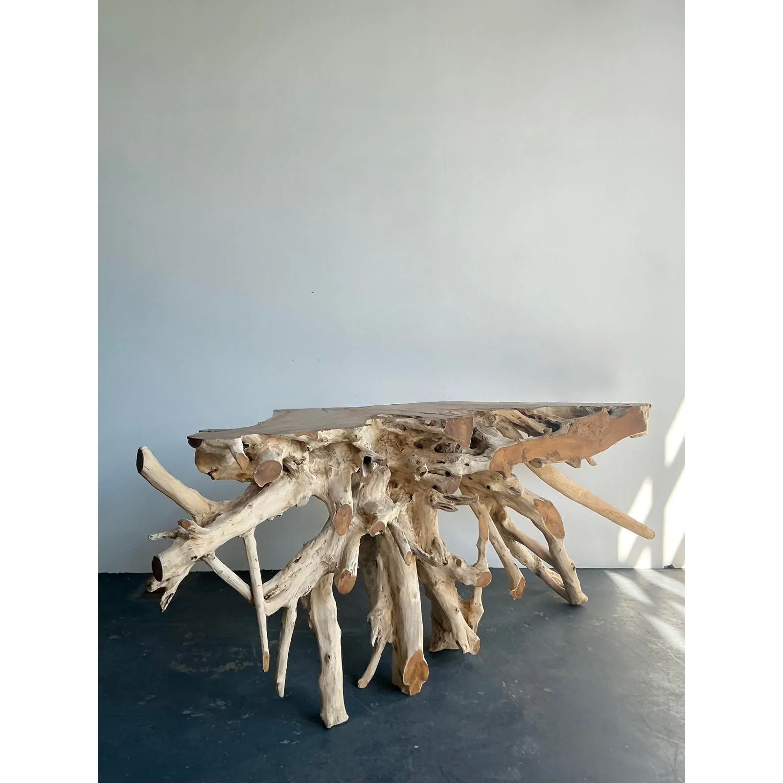 Vintage Boho Natural Root Console Table — additional photo 8
